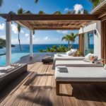 villa blanc bleu st barth