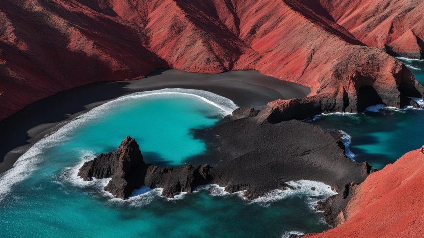 red beach santorin