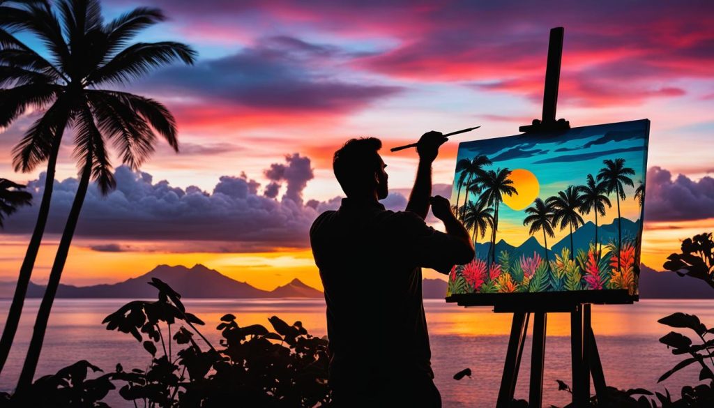 peintre tahiti