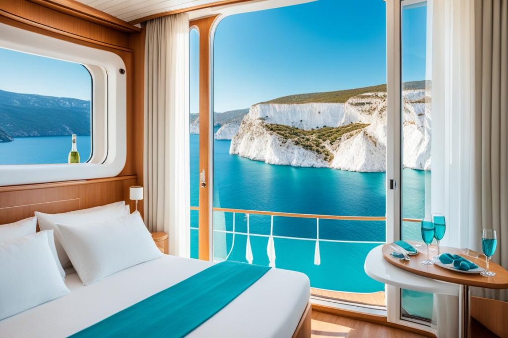 Cabine de croisière luxe Grèce