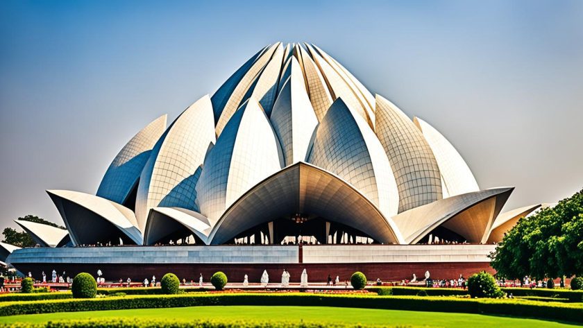 Le Temple du Lotus à Delhi
