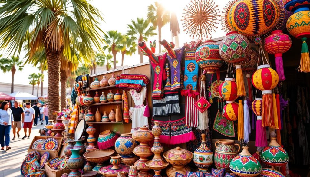 Objets typiques de la culture mexicaine à San Diego