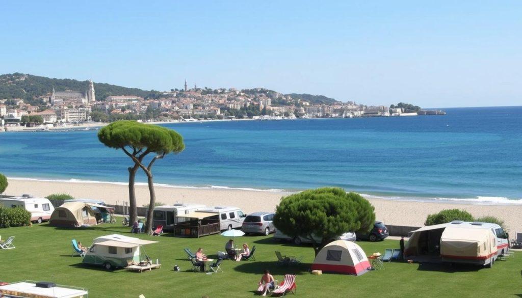 Camping vue mer Saint-Tropez