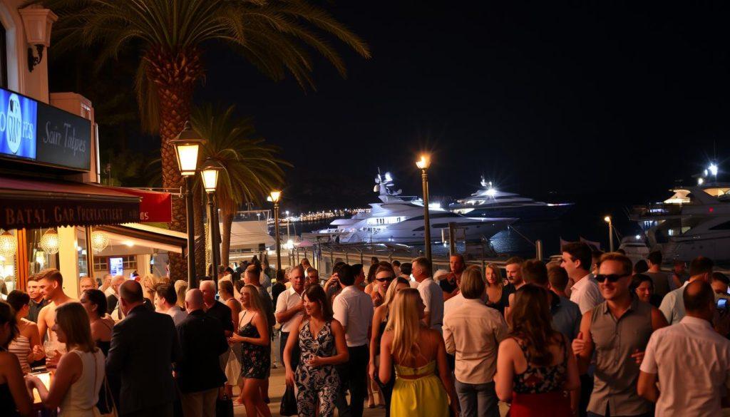Vie nocturne de Saint-Tropez