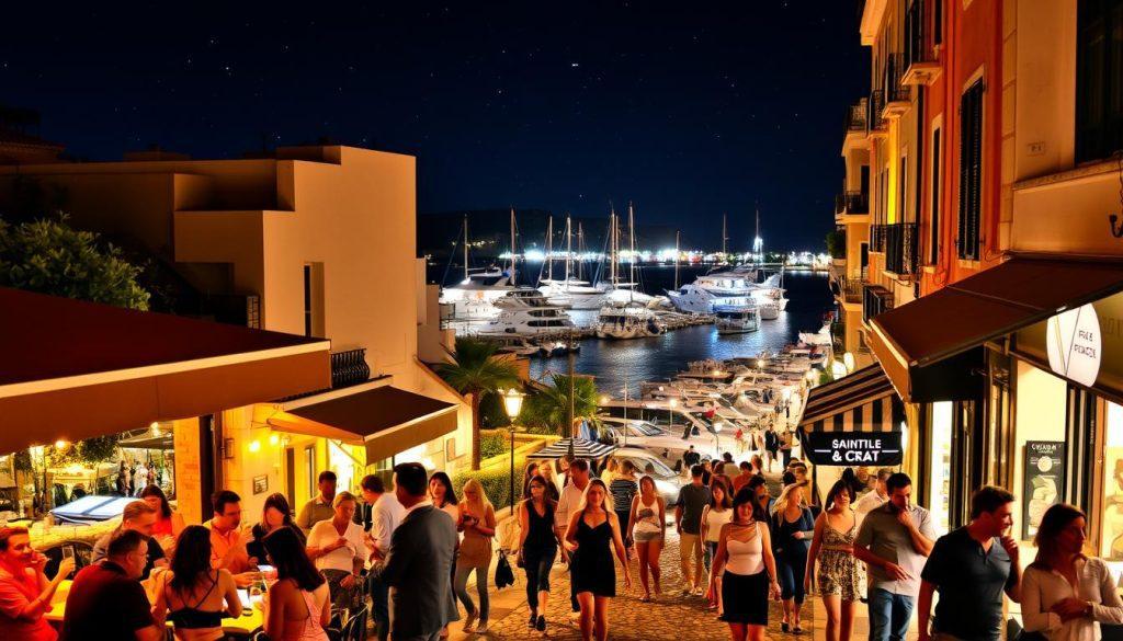 Vie nocturne de Saint-Tropez
